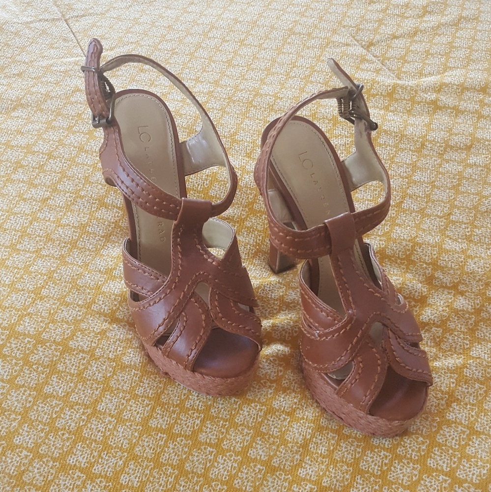 Lauren Conrad strappy, comfortable heels