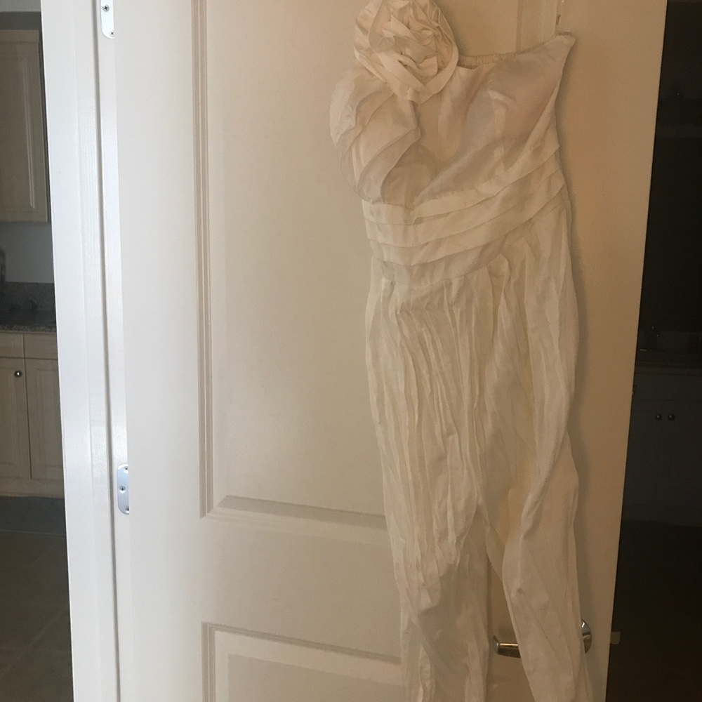 White jump suite