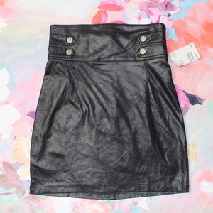 NWT Divided H&M Faux Leather High Waist Skirt NWT Divided H&M Faux Leather High Waist Skirt