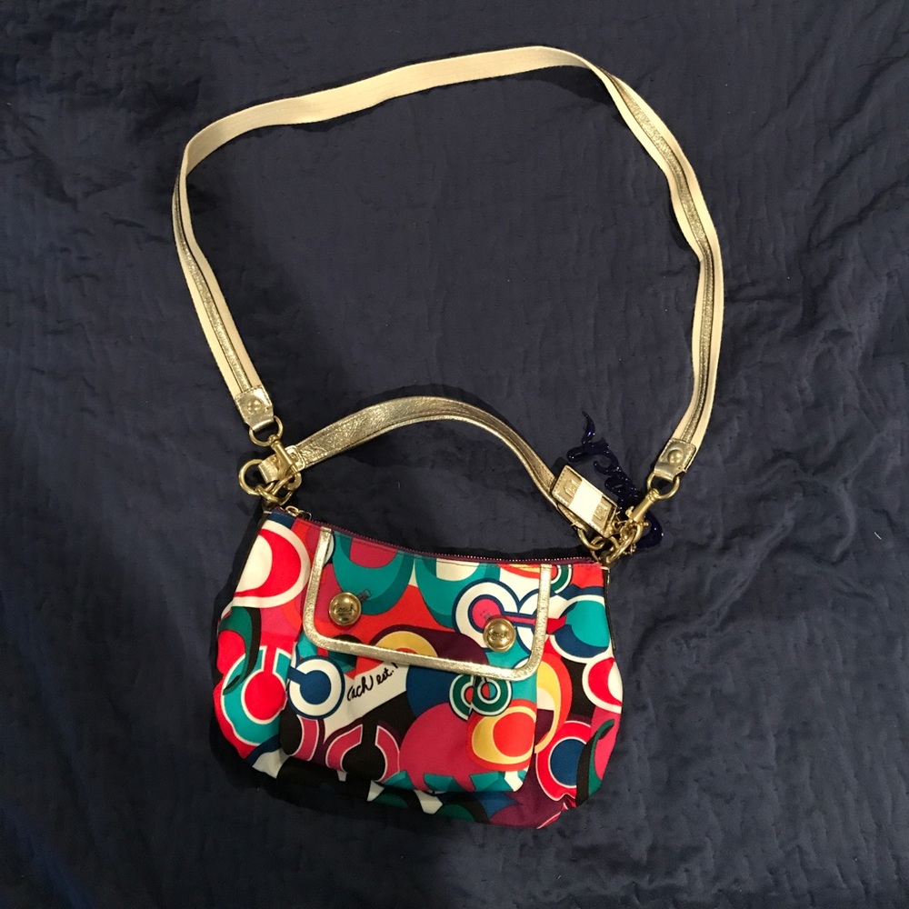 Coach Poppy Multi-Color Crossbody Purse