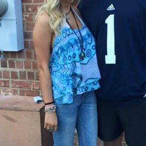 Show me your mumu blue patterned tank