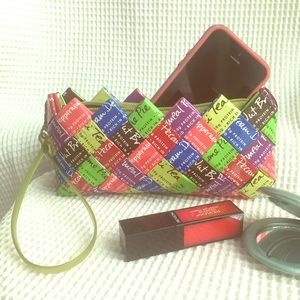 Fun up-cycled wristlet made from Luna Bar wrappers