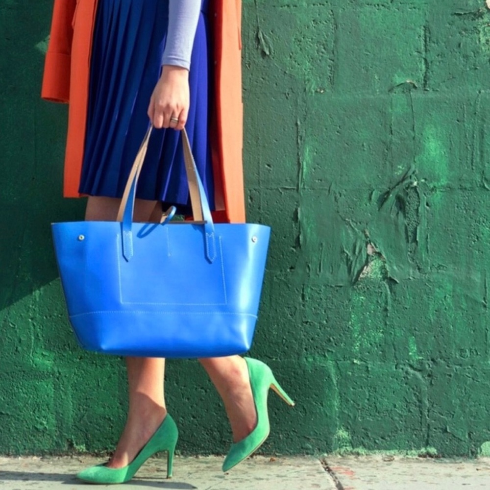 J. Crew Uptown tote in Azure
