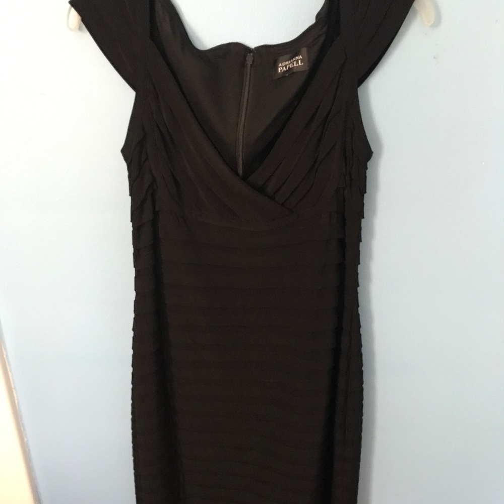 Black tiered dress