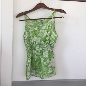 VCUC- Odille silk chiffon camisole in greenery VCUC- Odille silk chiffon camisole in greenery