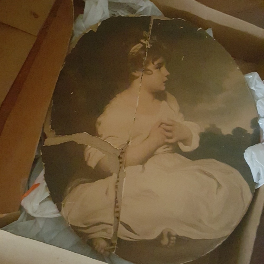 Old Vintage Victoria picture 1800's artist unknown