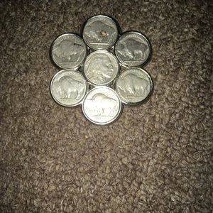 Vintage 1936 Indian Head Nickel belt buckle.