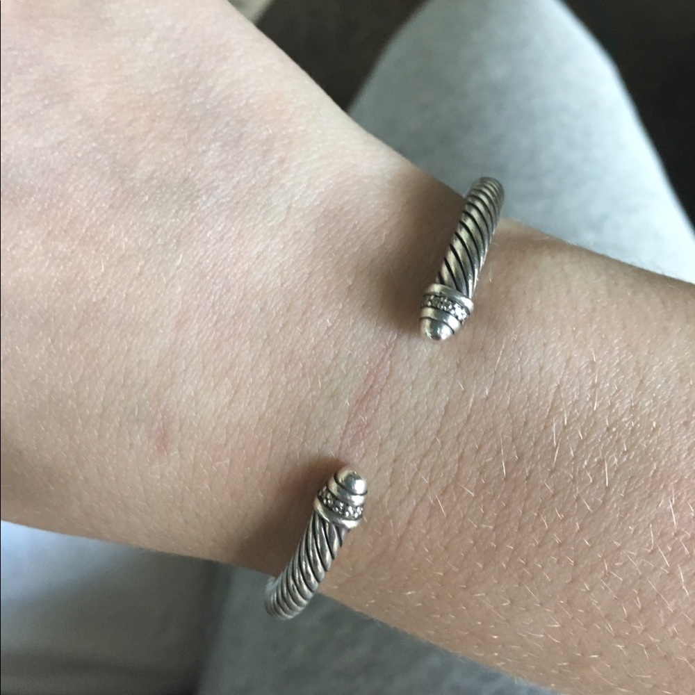 5mm Cable Classic with pave diamonds!