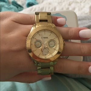 Gold Fossil Watch Gold Fossil Watch