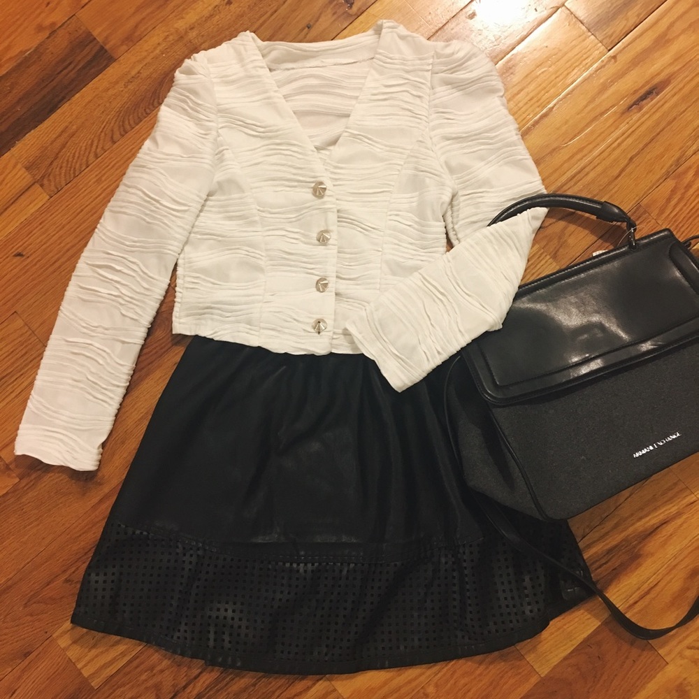 White cardigan/ shrug