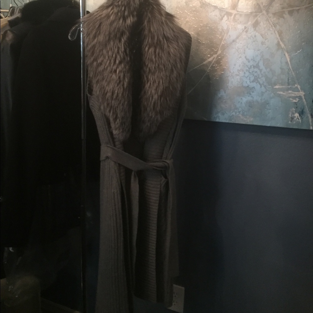 Lafayette sleeveless long sweater vest