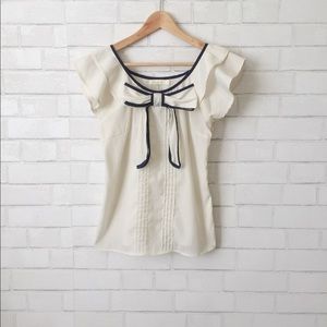 Anthropologie Bow Front Blouse Anthropologie Bow Front Blouse