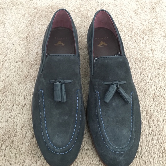 Ted Baker London Other - Men's Ted Baker London Blue Suede Loafers