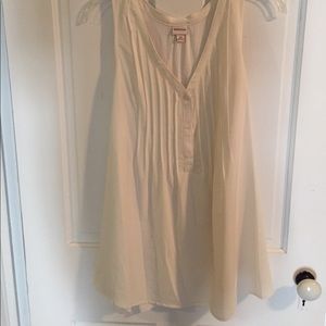 Merona off-white sleeveless tunic Merona off-white sleeveless tunic