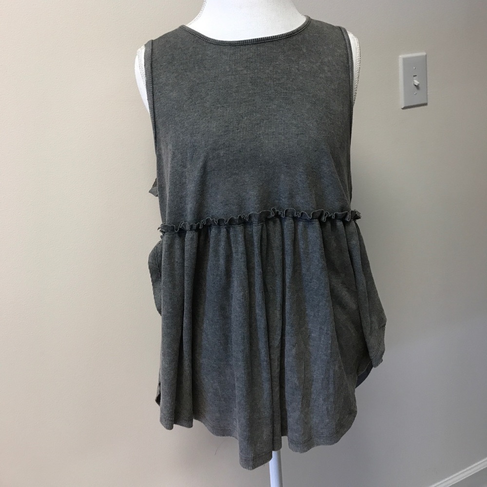 Grey Mineral Wash Open Side Tank