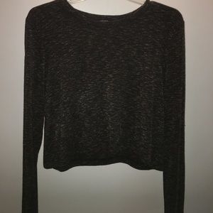 FOREVER 21 CROP TOP SWEATER / GREY / $10