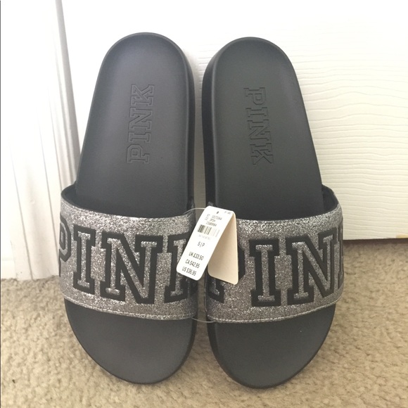 pink sparkly sliders