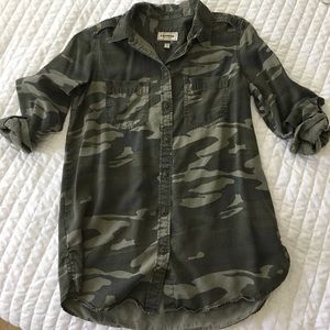 Women's Express Camo Boyfriend button down