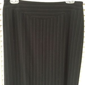 BCBG Maxazria Black Pencil Skirt w/ Fishtail Back