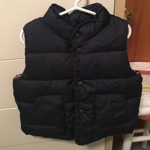 Gap toddler boys puffer vest navy blue 3T