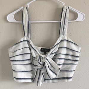 NWT Tooshop Striped Tie Crop Top NWT Tooshop Striped Tie Crop Top