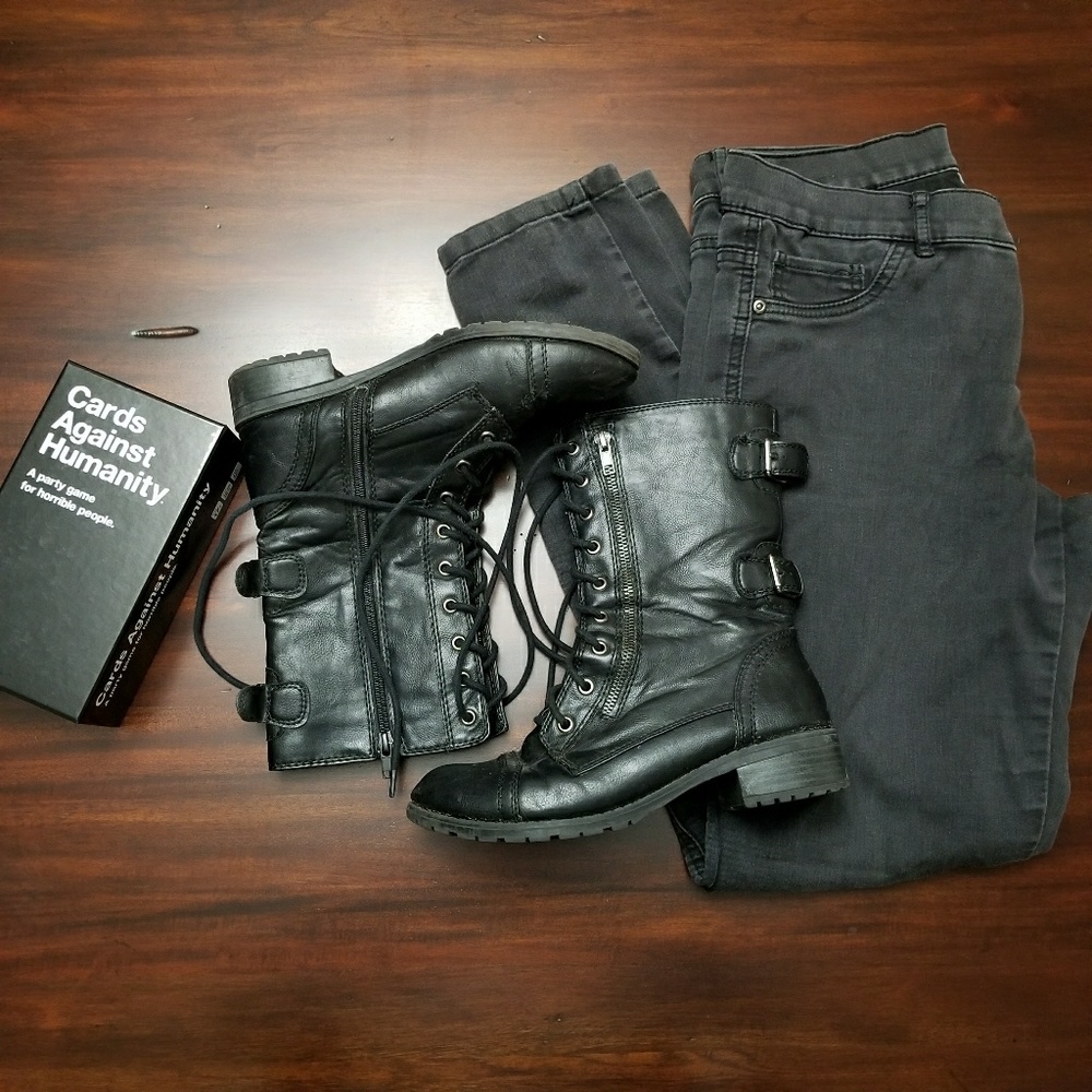 Black Combat Boots