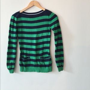 Green and Blue Tommy Hilfiger Sweater. XS