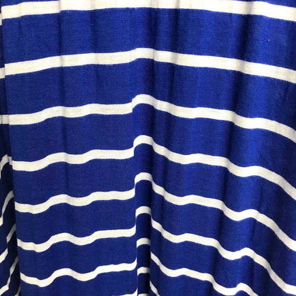 Blue stripe jersey Maxi dress - Picture 4 of 5