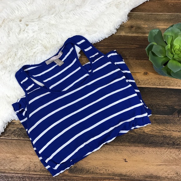 Blue stripe jersey Maxi dress - Picture 2 of 5