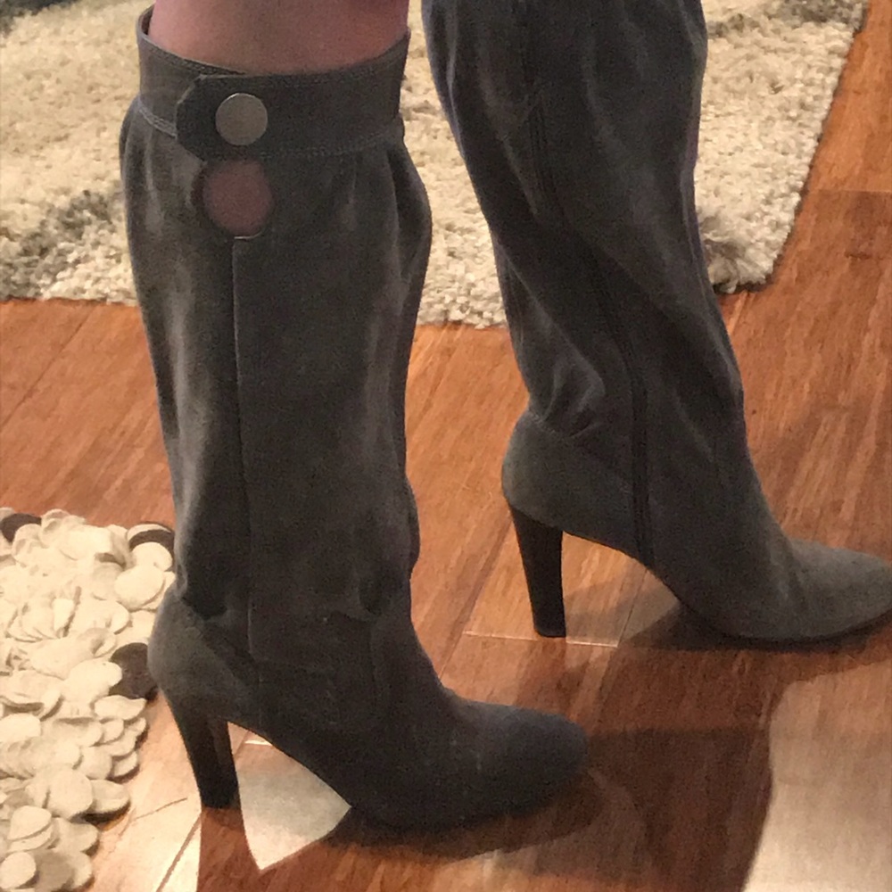 Michael Kors Gray Suede Tall Boots - Last call