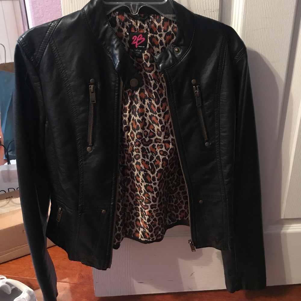 Bebe leather jacket