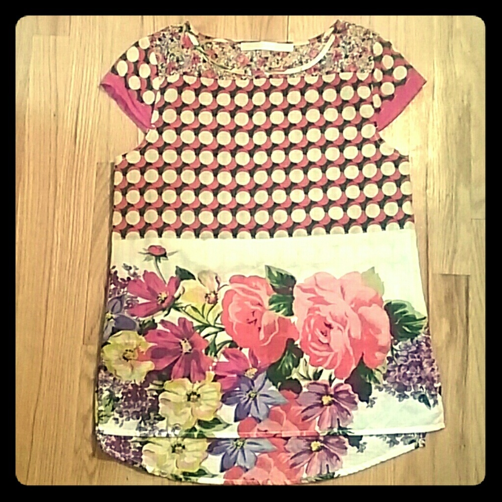 NWOT ModCloth Vibrant Print Top