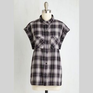 New "I'm all Brooklyn" plaid top