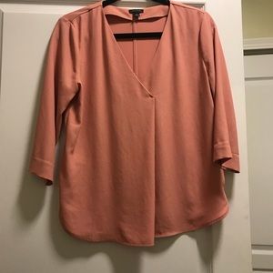 ANN TAYLOR SALMON COLORED BLOUSE