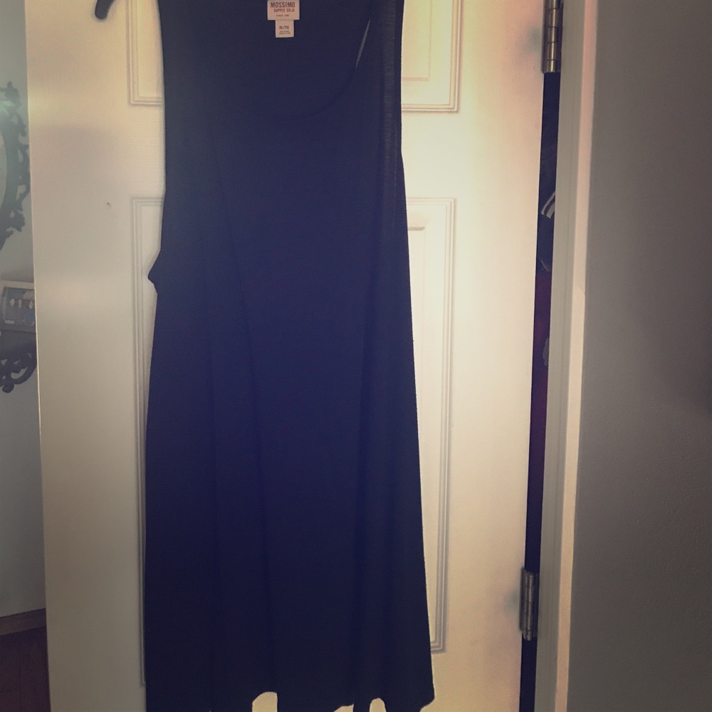 Plain black dress