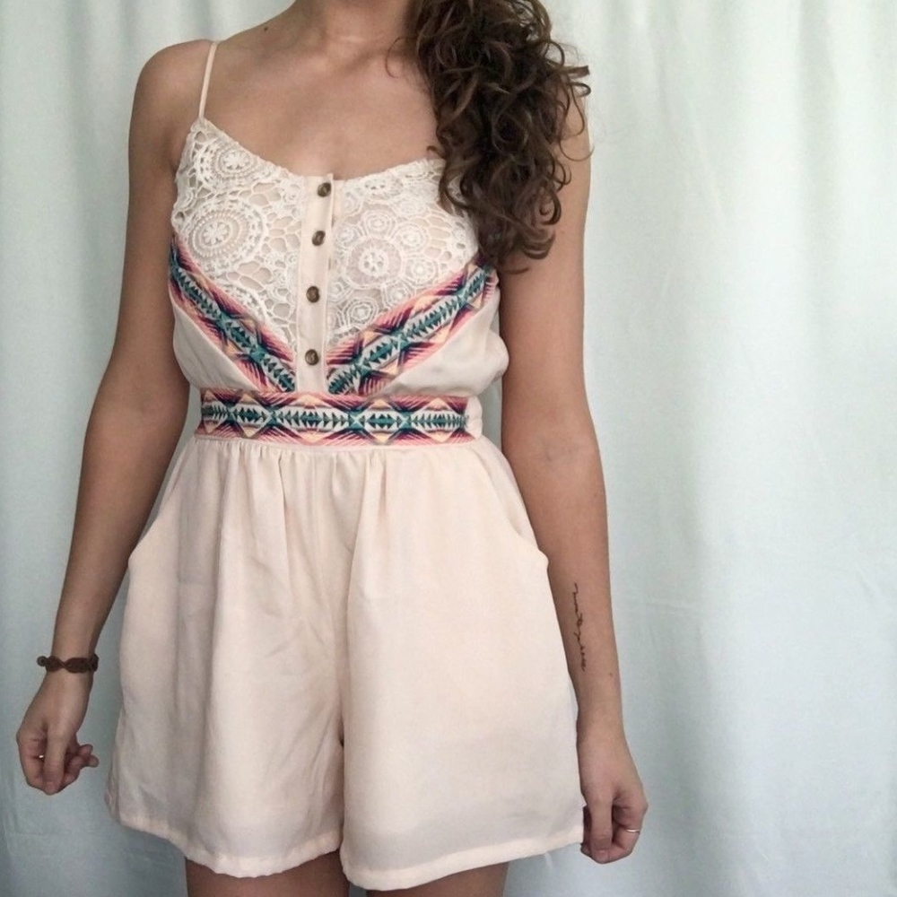 GB Boho Aztec Women Festival romper Size Small