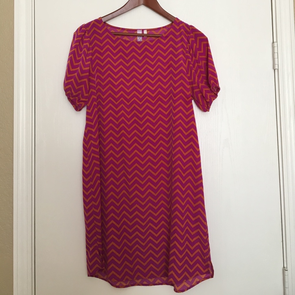 Pink and Orange Dress