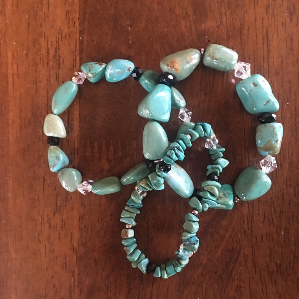 Silpada turquoise bracelets, set of 3