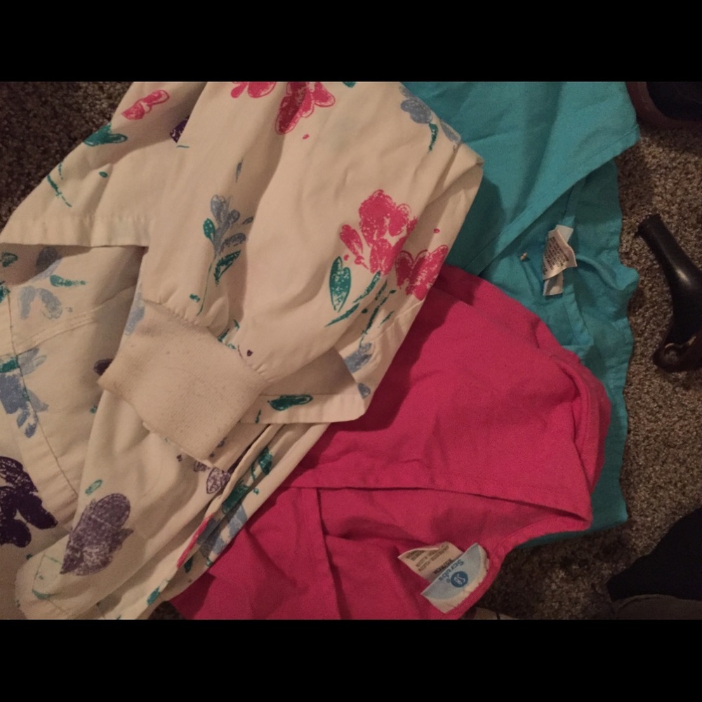 3 scrub tops