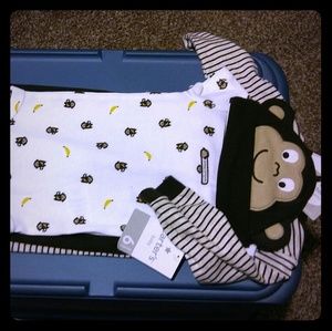 3 piece boys outfit with hat nwt