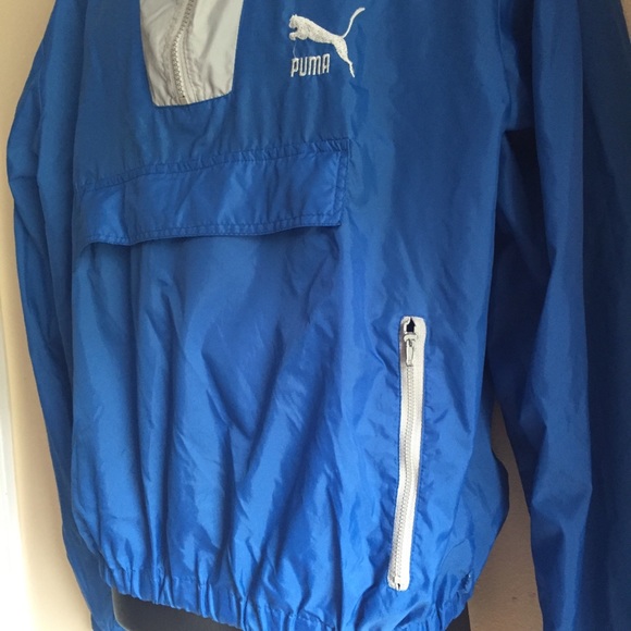 *SOLD* Puma Blue Windbreaker Jacket - Picture 2 of 5