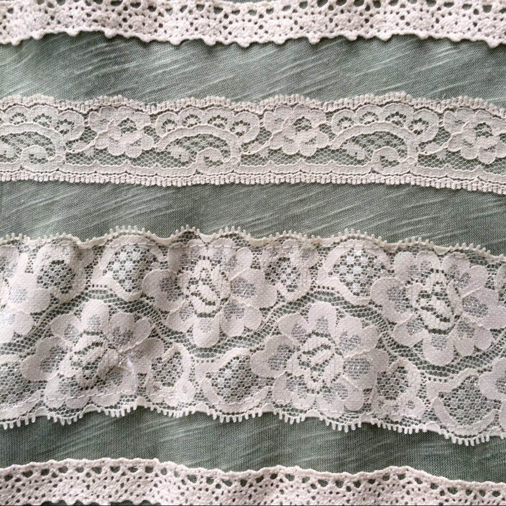 Urban Outfitters Boho Mint Lace Tank Top Size Xs - Picture 7 of 8