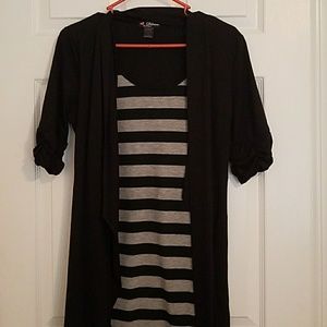 Black & Grey one piece sweater dress