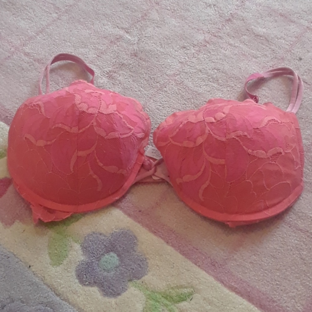 Victoria's Secret pink lace bra