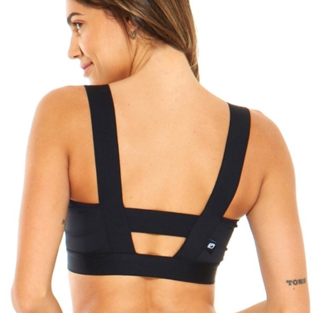 Terez Black Wide Strap Bralette