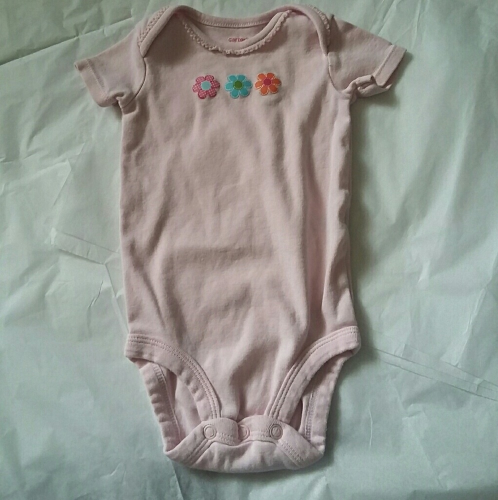 Carter's 3mo onesie,  pink