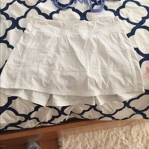 White Lululemon skirt