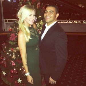 Emerald green Windsor mermaid high neck dress