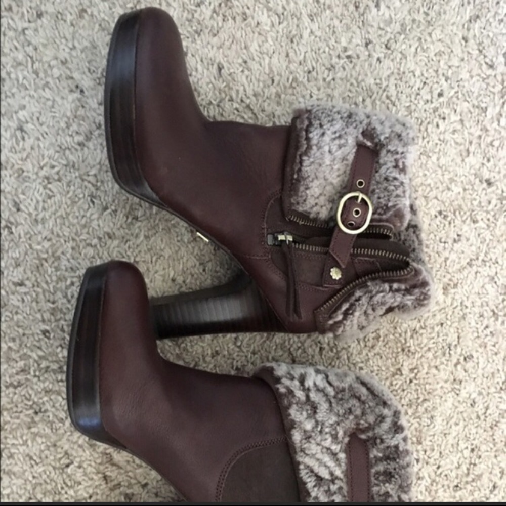 Uggg leather boots reposh worn once too tight