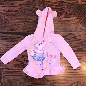 Peppa pig zip up Hoodie